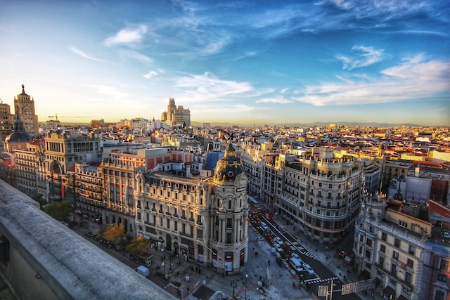 visão aérea de cidade da espanha
